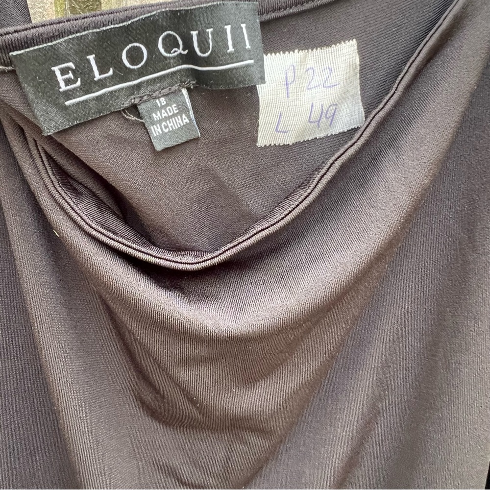 Eloquii Black Off The Shoulder Long Sleeve Dress - Picture 3 of 3